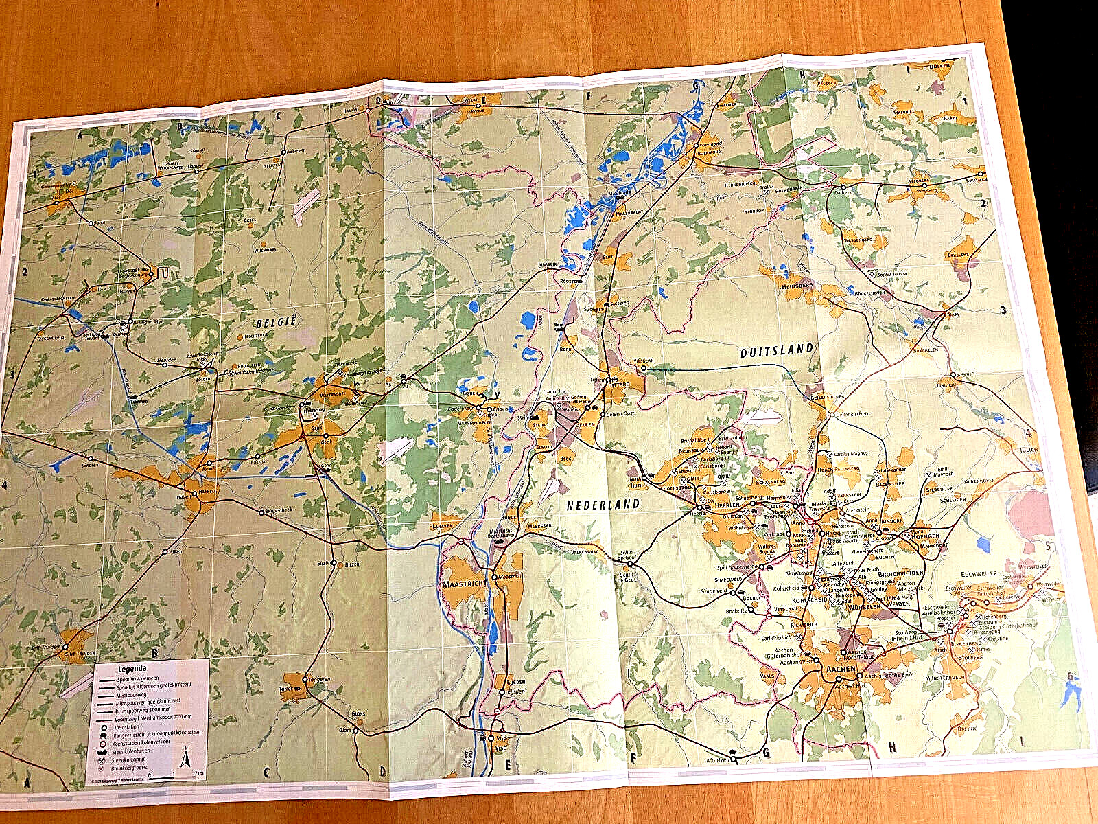 Carboon Rail 1955 dedicated historical coal railway map in three countries