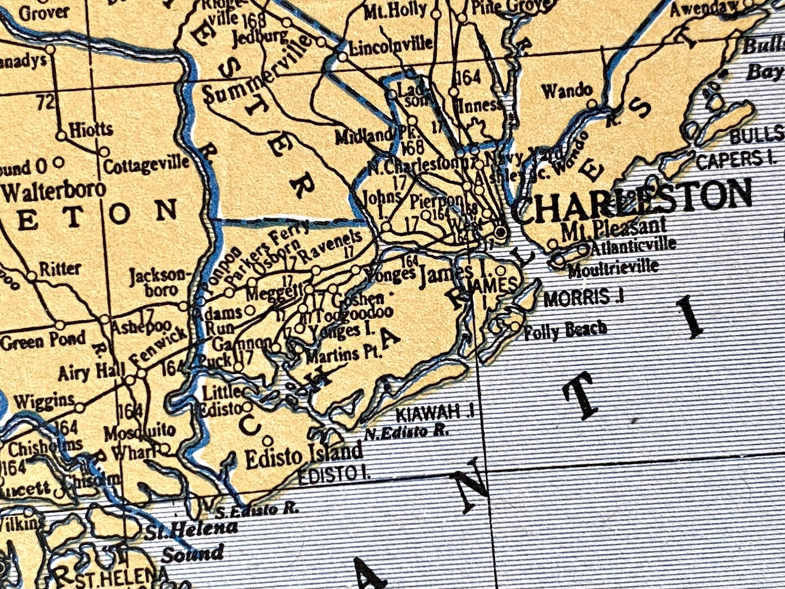 SOUTH CAROLINA & PENNSYLVANIA 1935 County & Railroad Maps. Hammond & Co. 9×12″