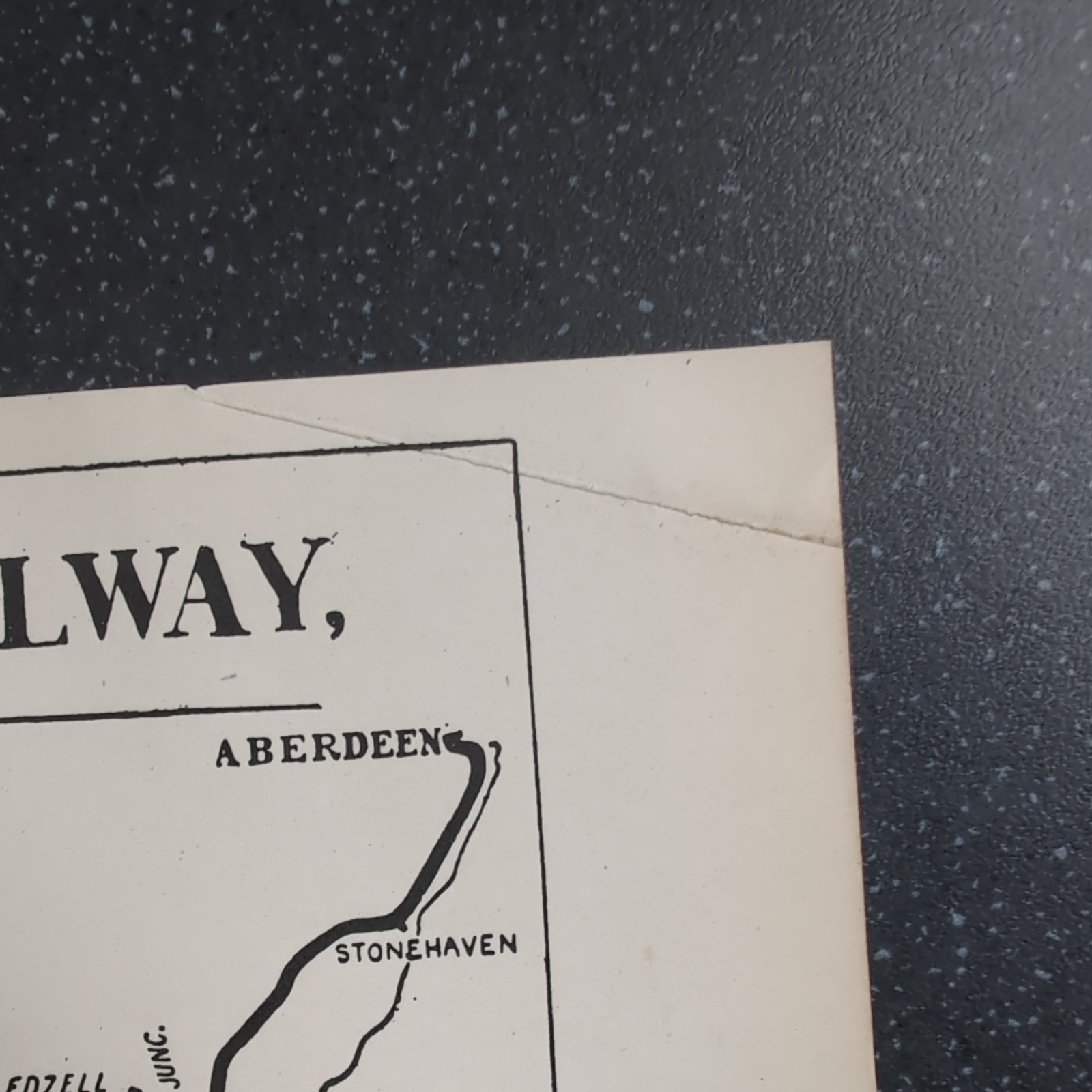 Original 1906 Railway map of Caledonian Railway General Map