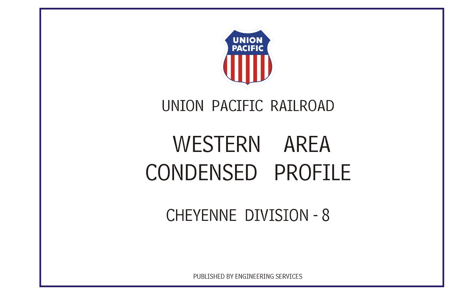 Union Pacific 1989 Cheyenne Division – 8 Condensed Profile PDF Pages on DVD