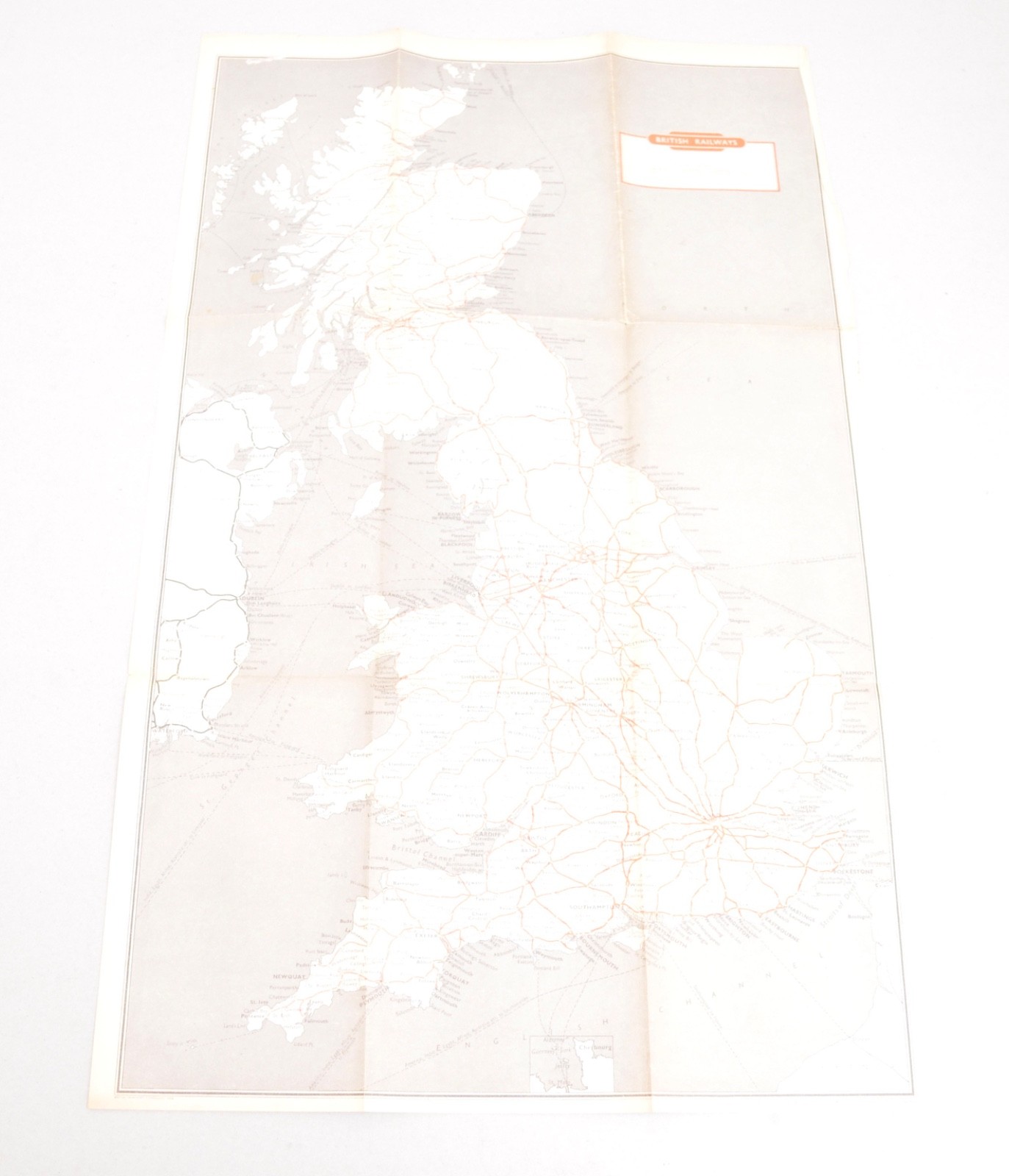Railway Pocket Map British Railways 1959