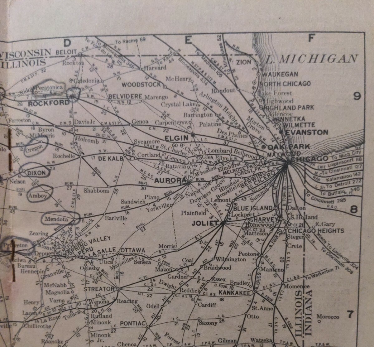 Blum’s Commercial Travelers Map Of Illinois, 1922-1923 Edition
