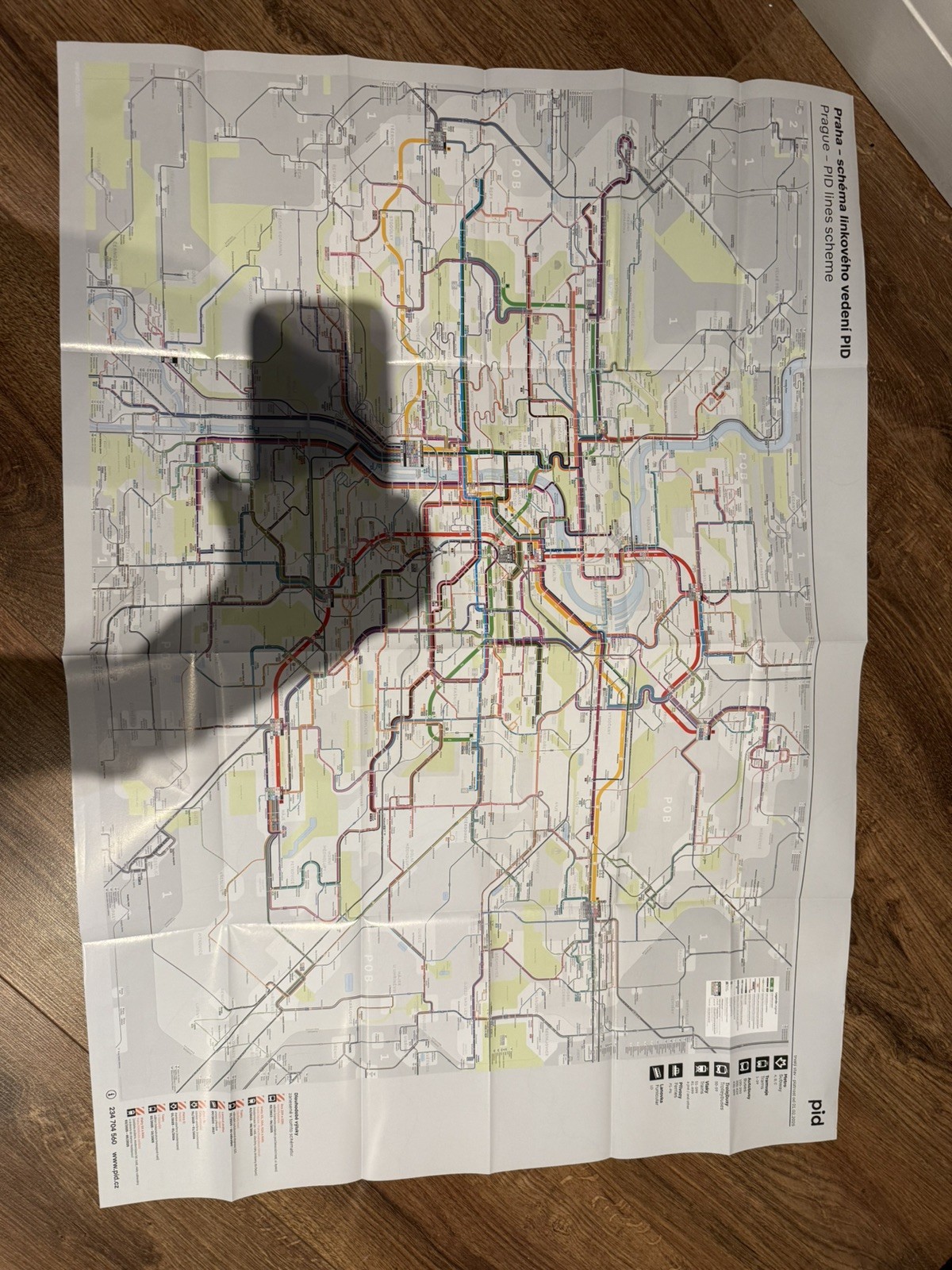 NEW Excellent Condition PRAGUE pid Public Transport Map Metro Bus Tram Feb 2025