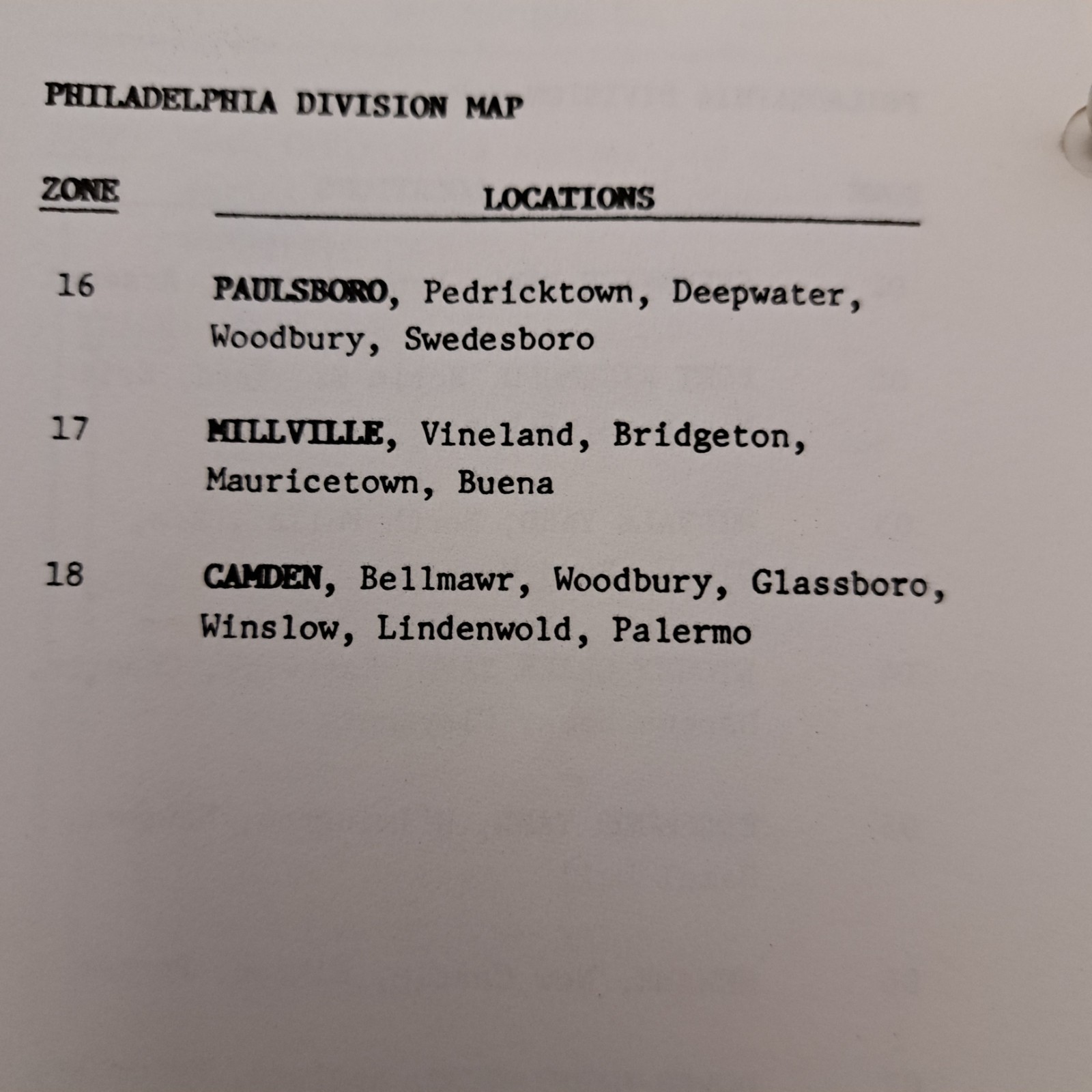 Conrail ZTS Maps Philadelphia Division Stations Department Quality Control 1987