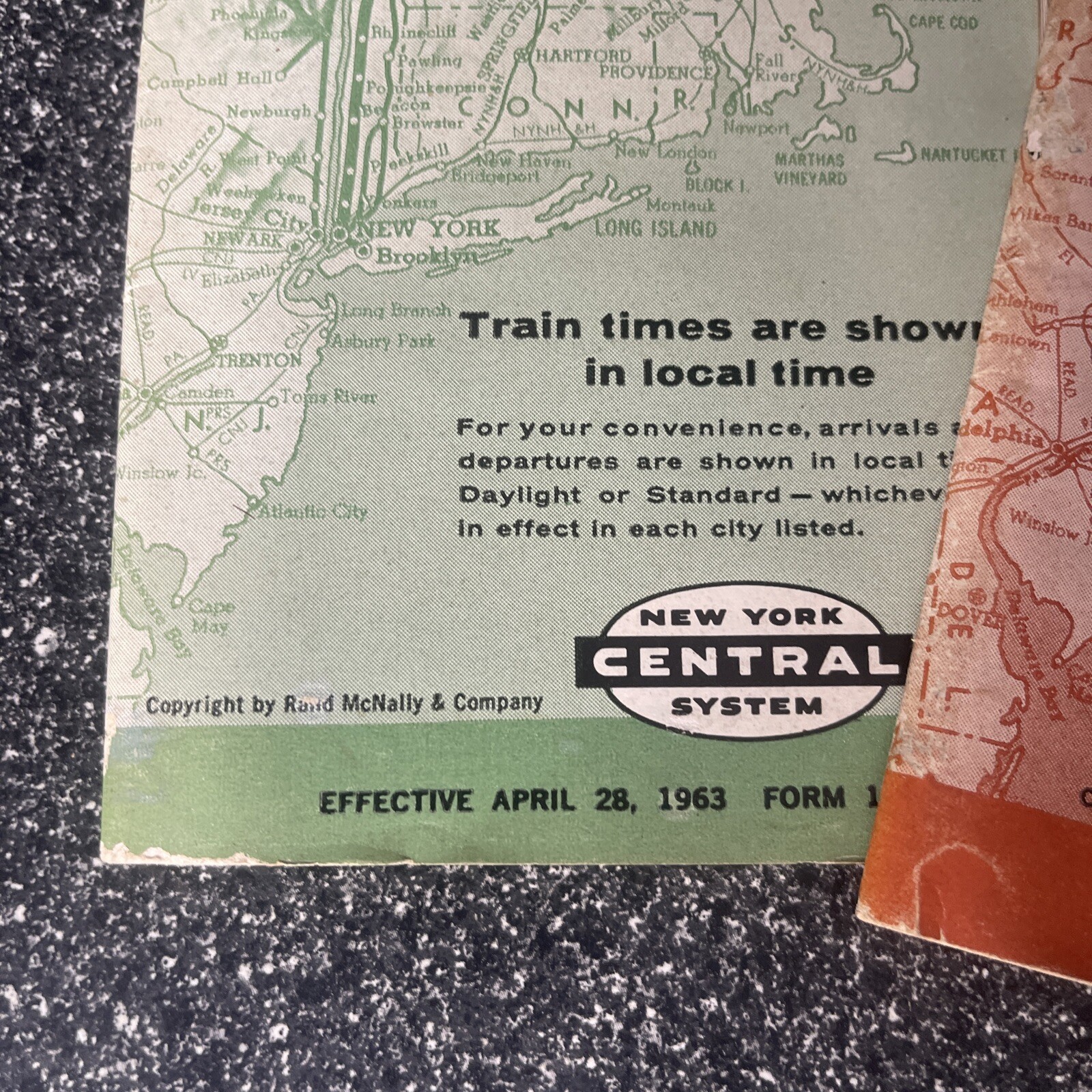 Vintage 1960s Rand McNally New York Central System Railway Railroad Train Maps 3