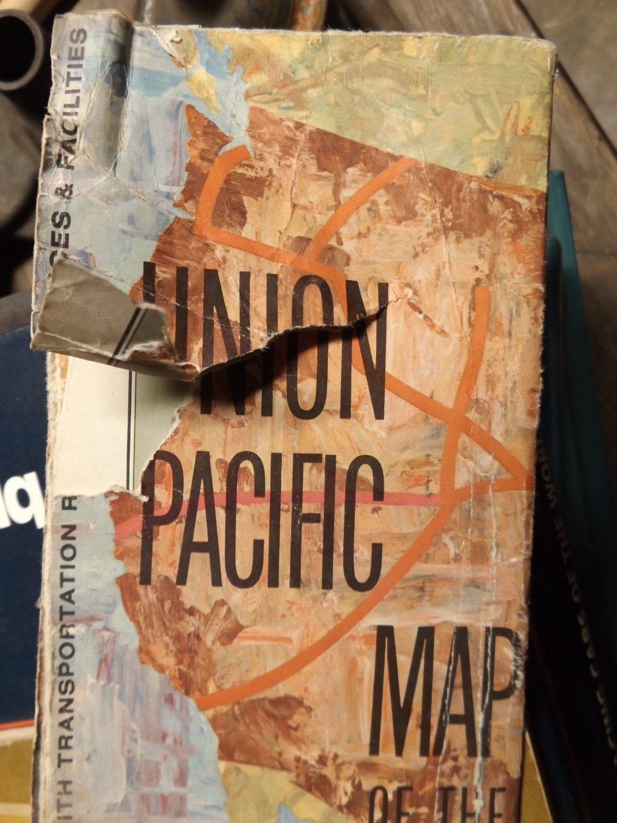 Union Pacific Railroad Map of the United States 1971
