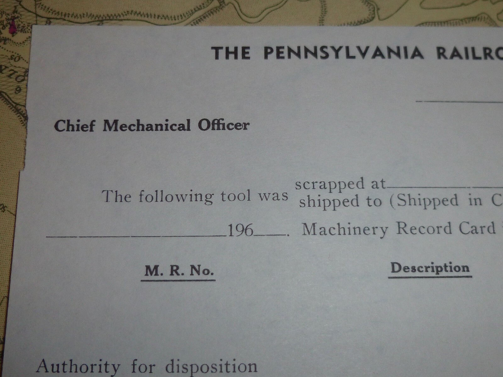 3 x Original Unused THE PENNSYLVANIA RAILROAD Changes to Equipment Docs c.1960’s