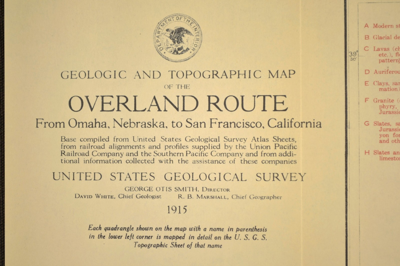 1915 Central Pacific Railroad Map Roseville California Lincoln CA Rocklin Auburn