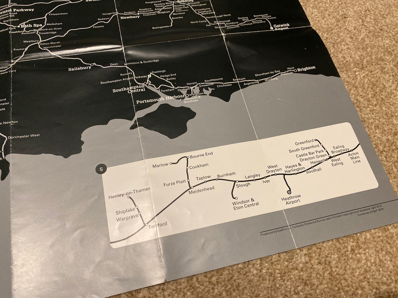 GWR Network Map 2019