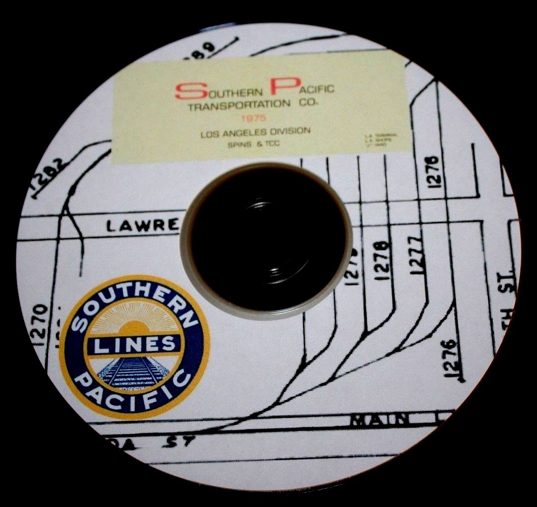 Southern Pacific RR 1975 Los Angeles Area SPINS Zones 10,11&12, PDF Pages on DVD