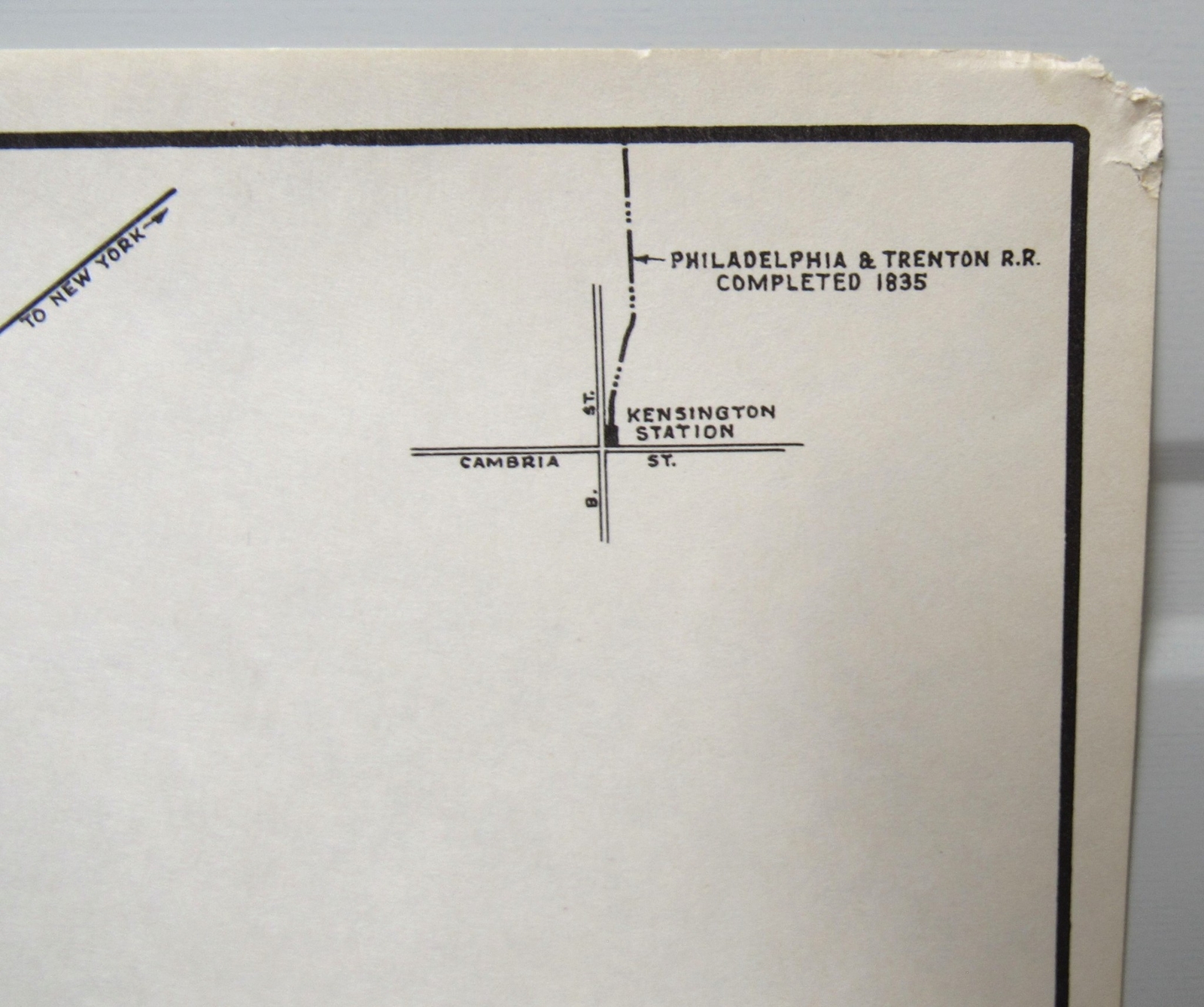 c1933 PRR Pennsylvania Railroad Track Alignment Philadelphia PA Terminal Rail US