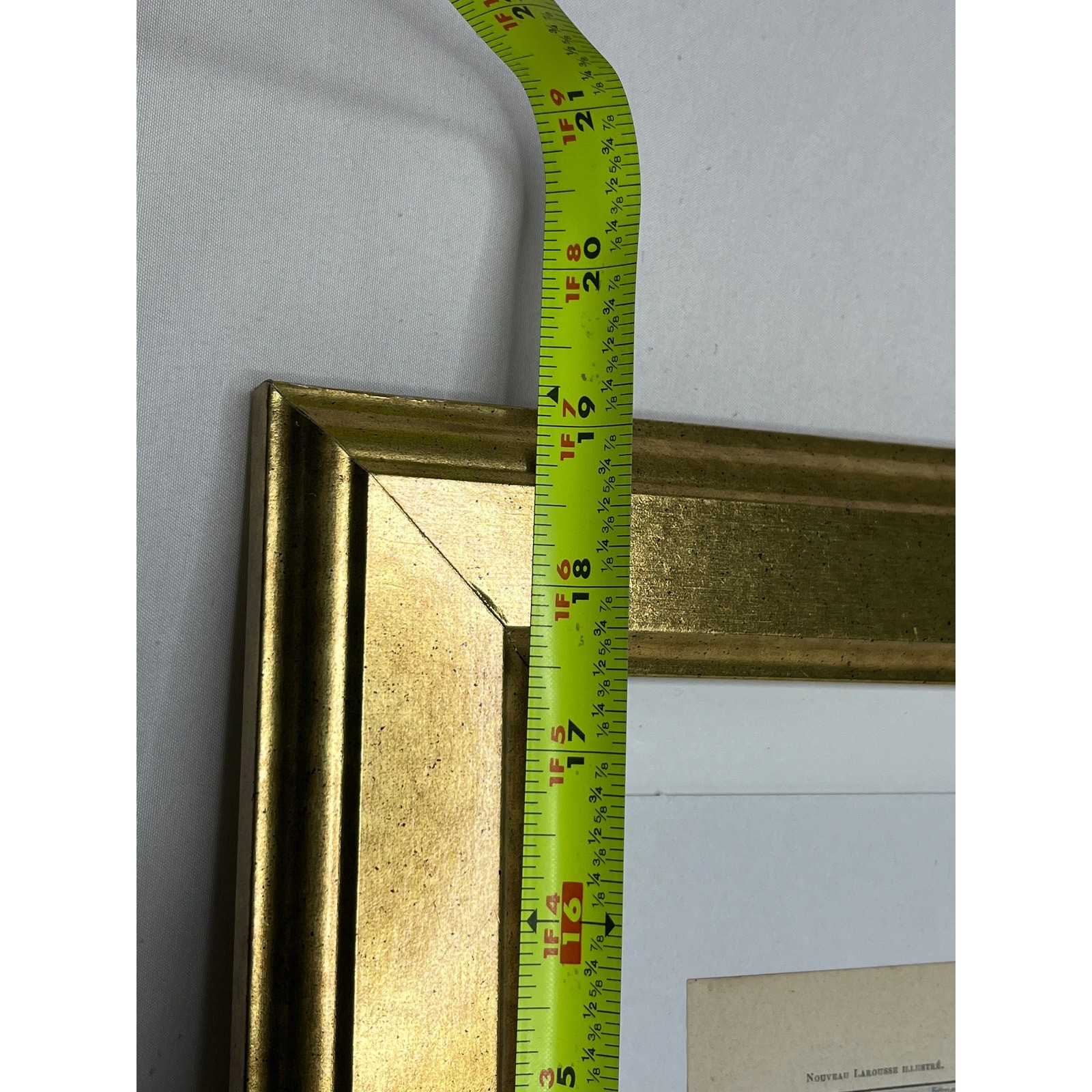 Vintage Gold Framed France Railroads and Waterways Maps from “Le Noveau Larousse