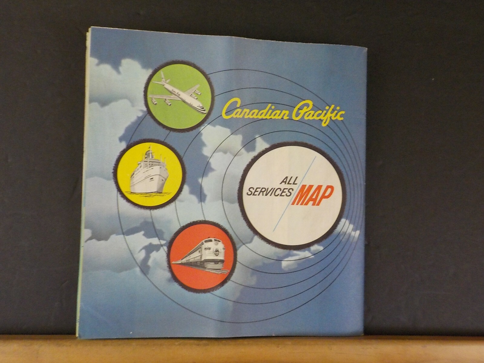 Map Canadian Pacific All Services Map 1967 Foldout Map