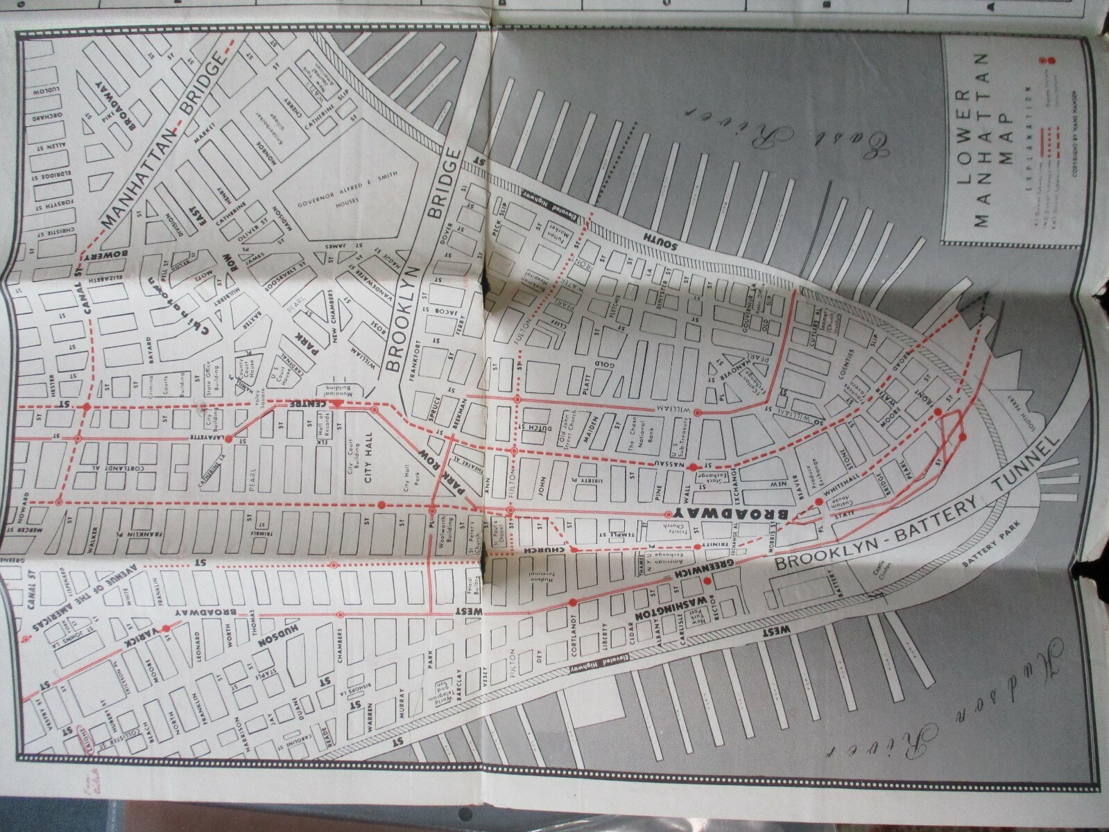 1950s? New York City 4 Transit Maps Hansens IND BMT IRT Subway Brooklyn Queens +