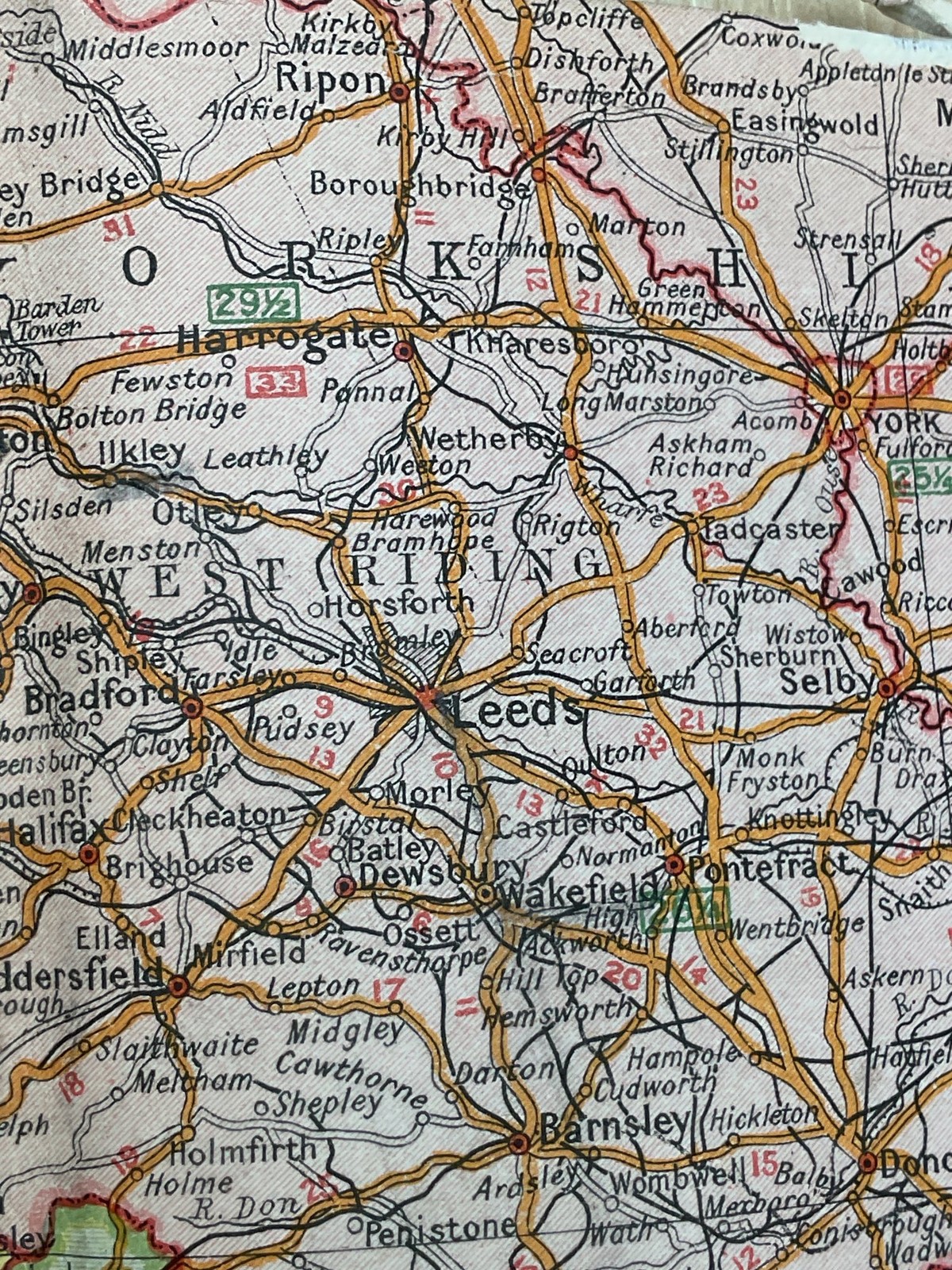 Richardson’s Chart of the British Isles Railway Map 1910-20 Collectable
