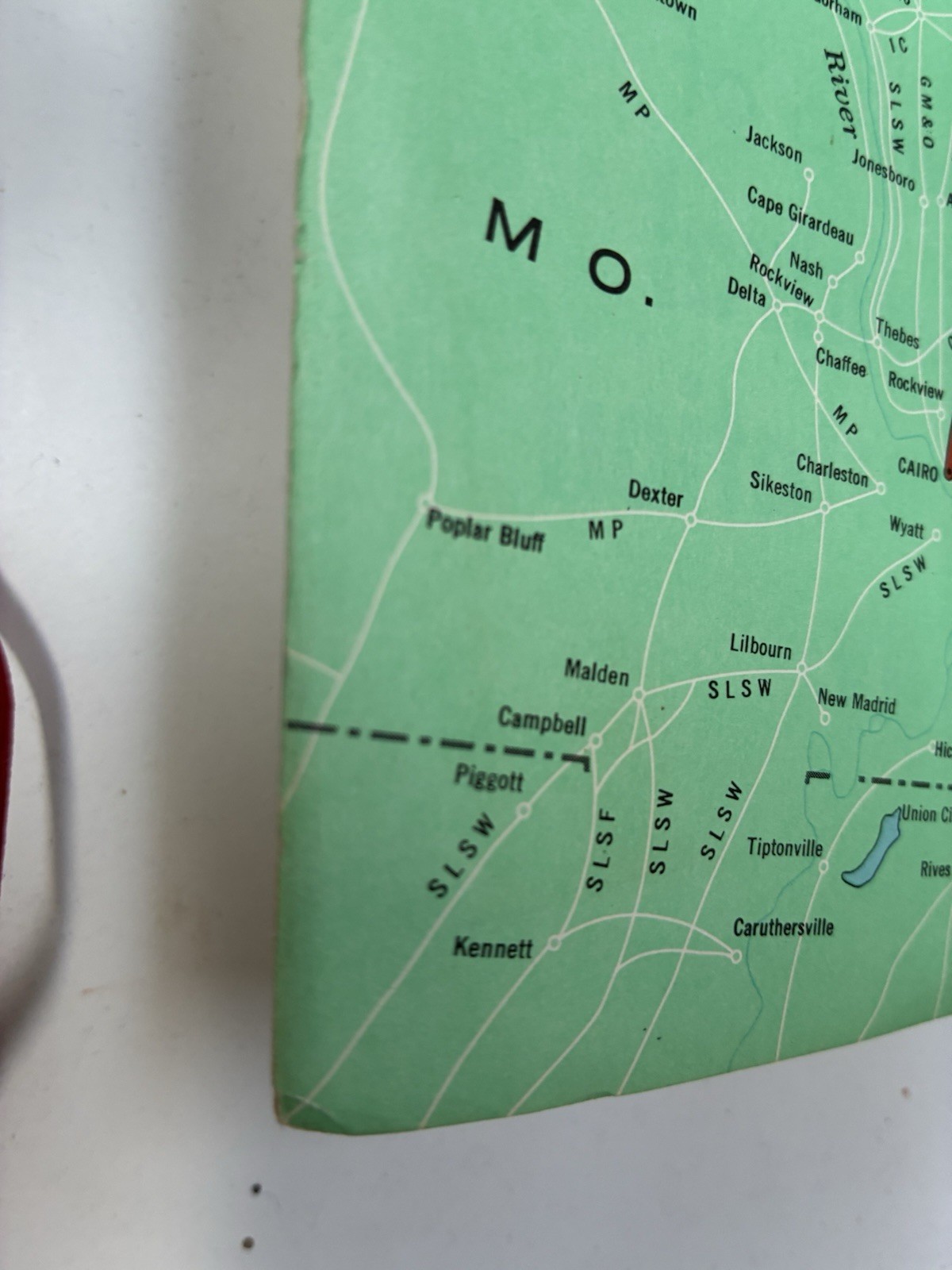 Penn Central 1970 System Map PRR NYC Lines Rand McNally RR Original Folded