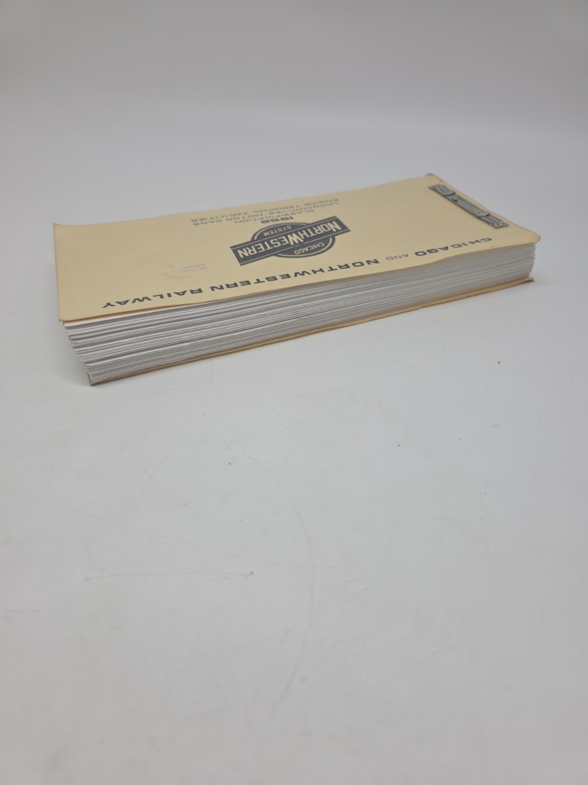 CHICAGO NORTH WESTERN RAILROAD LOCOMOTIVE BOOKLET PRINT DATA BLUEPRINT 1952