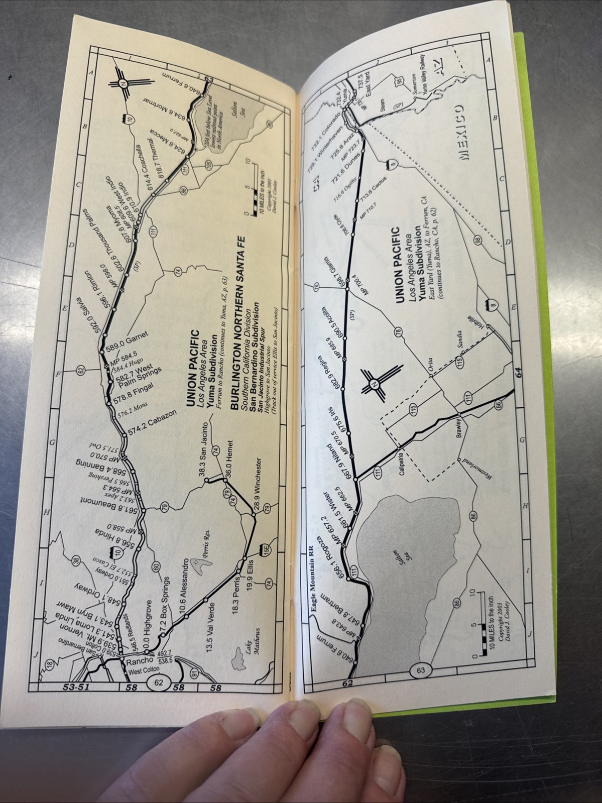 2005 California Railroad Map Pocket Guide. All The State Including Station Index