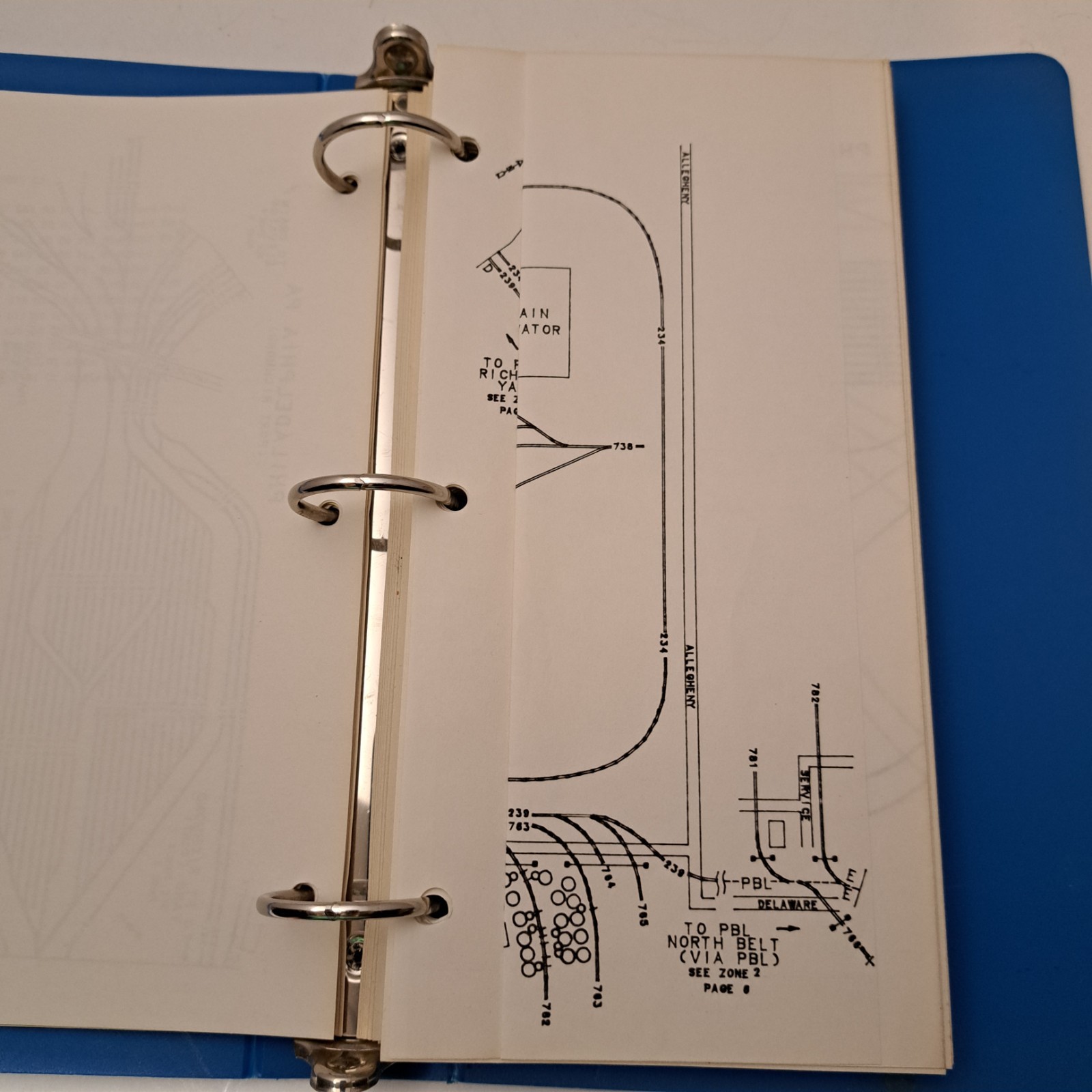 Conrail ZTS Maps Philadelphia Division Stations Department Quality Control 1987