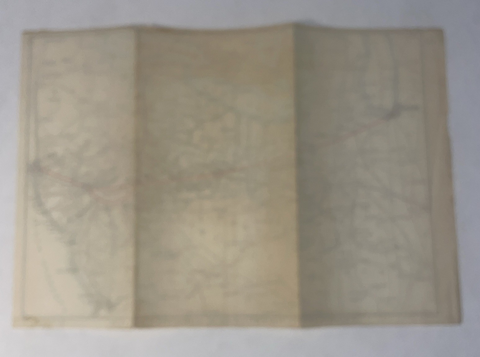 Vintage Railroad Map Penn Railroad New York To Chicago