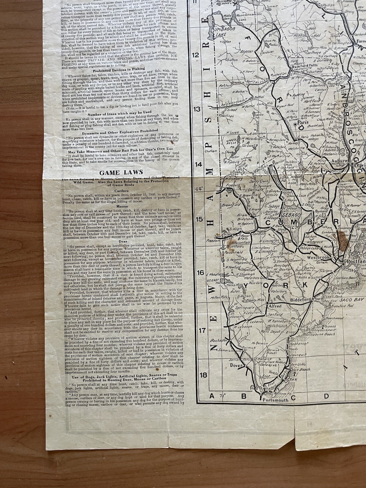 Antique 1907 New England Commercial & Route Survey Rail Road Electric Roads Map