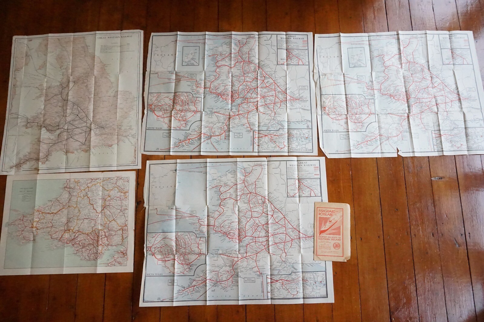 GWR Great Western Railway Map x5 Ref C