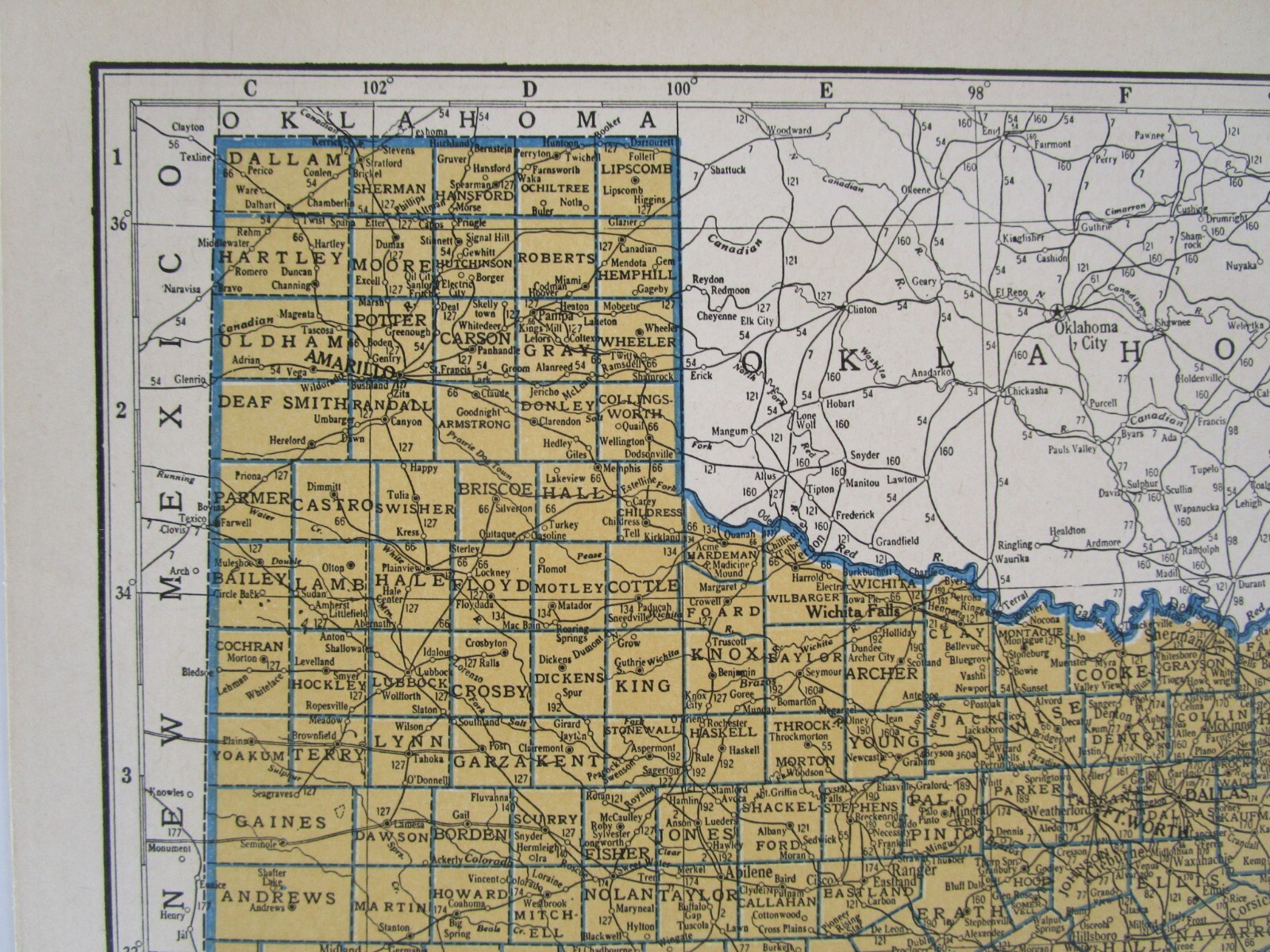 UT TX 1939 UTAH RAILROAD Map. DEEP CREEK RR or TEXAS. SAN BENITO & RIO GRANDE