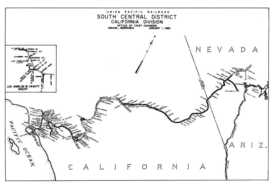 Union Pacific 1980 South Central District Condensed Profile PDF Pages on DVD