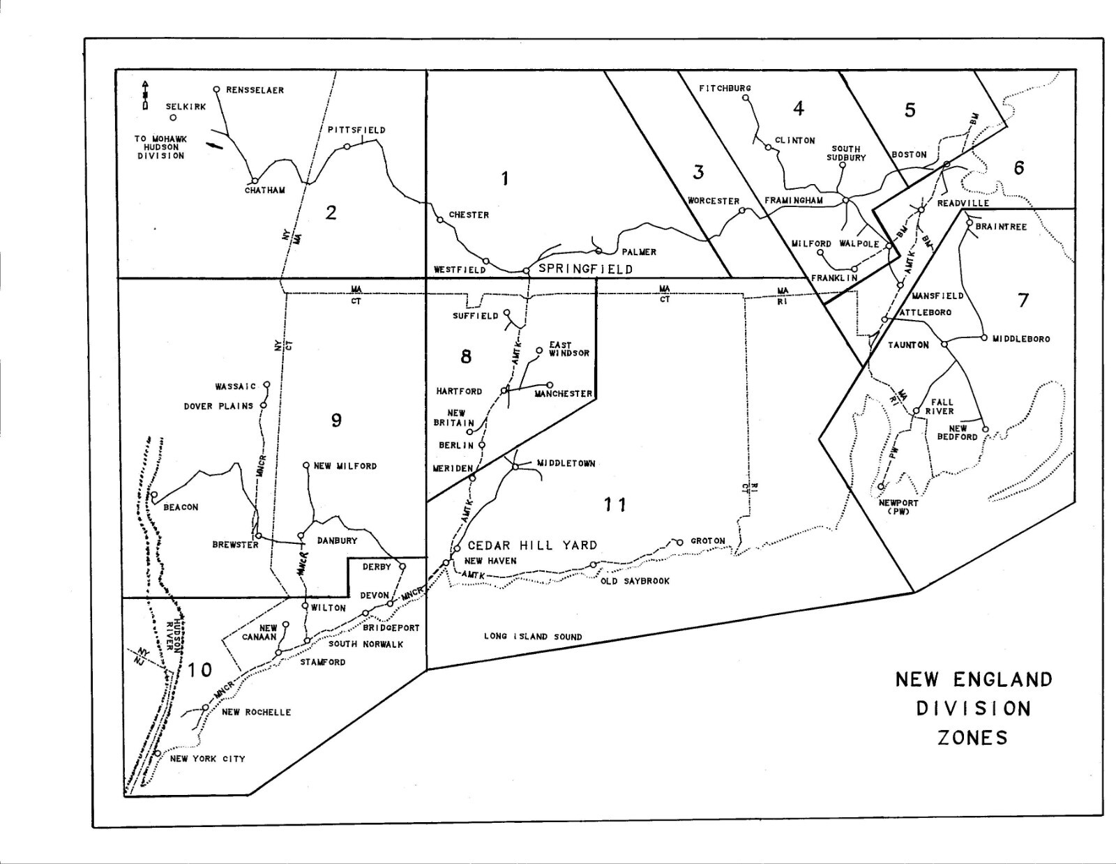 Conrail 1987 New England Division V2 Zone-Track-Spot “ZTS” Maps PDF Pages on DVD