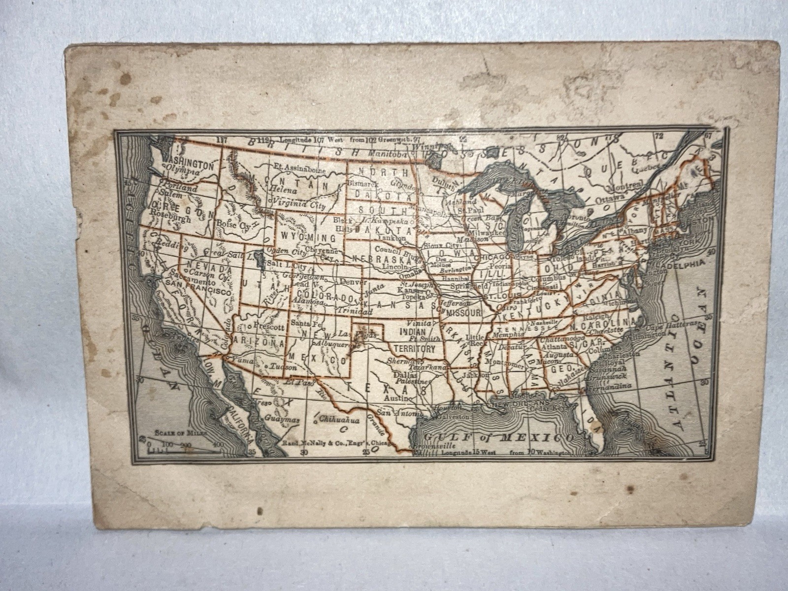Antique 1889 Wisconsin Central Railroad Land Booklet & Map HQ
