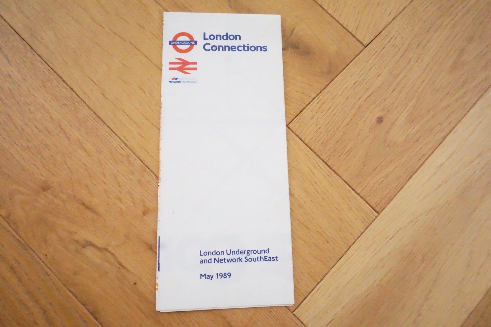 May 1989 NSE Network SouthEast Railway Map London Connections