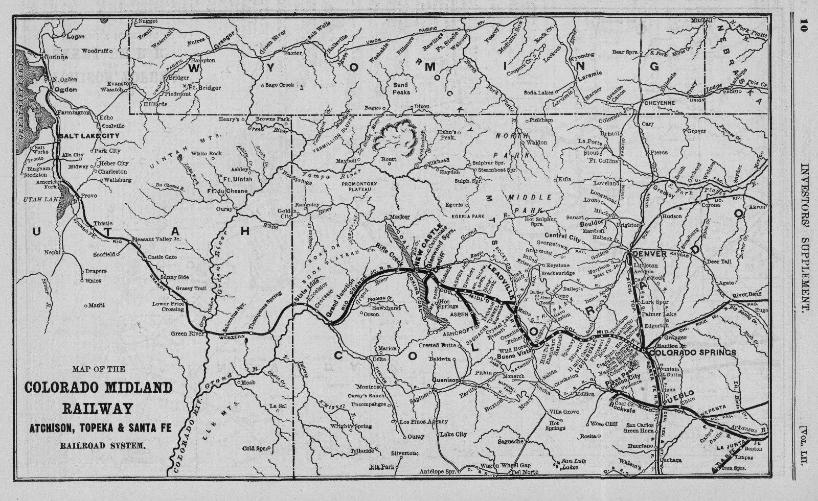 84 1891 RAILROAD SYSTEM MAPS HD DIGITAL IMAGES COMMERCIAL & FINANCIAL CHRONICLE