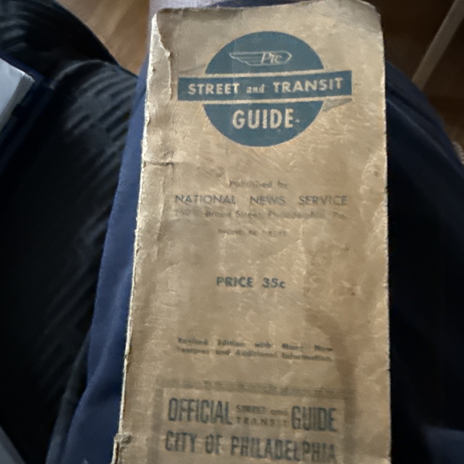 Vintage 1952 PTC Street and Transit Map of Philadelphia Phila. Transportation Co