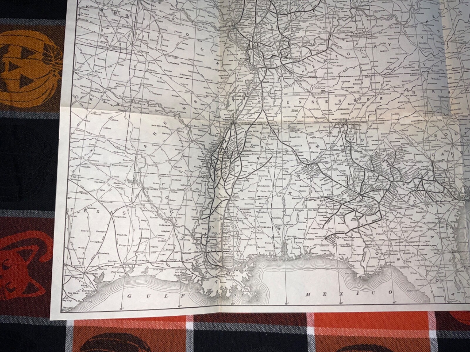 1922 Illinois Central Railroad Map & Gazetteer map page Yazoo Mississippi Valley