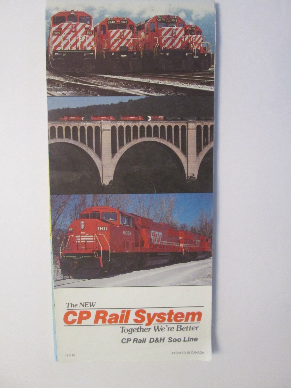 Canadian Pacific Rail System Map 1991