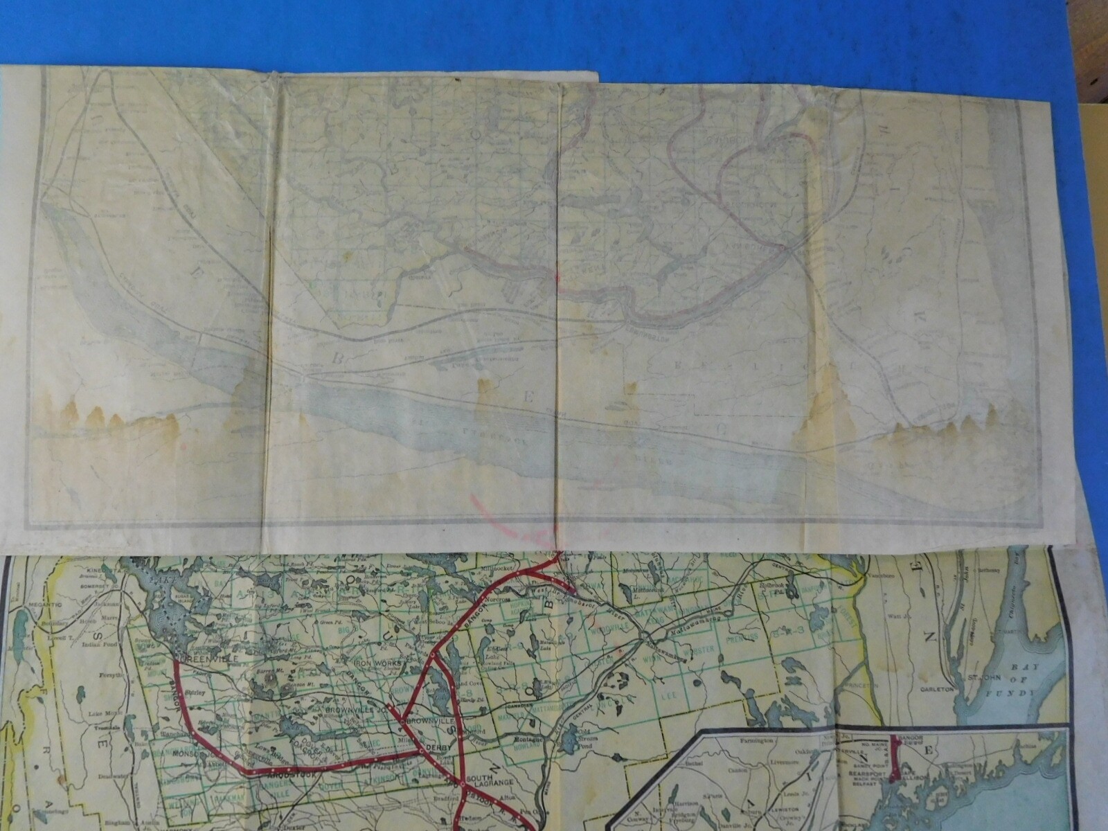 Map Bangor & Aroostook Railroad Company 1931?