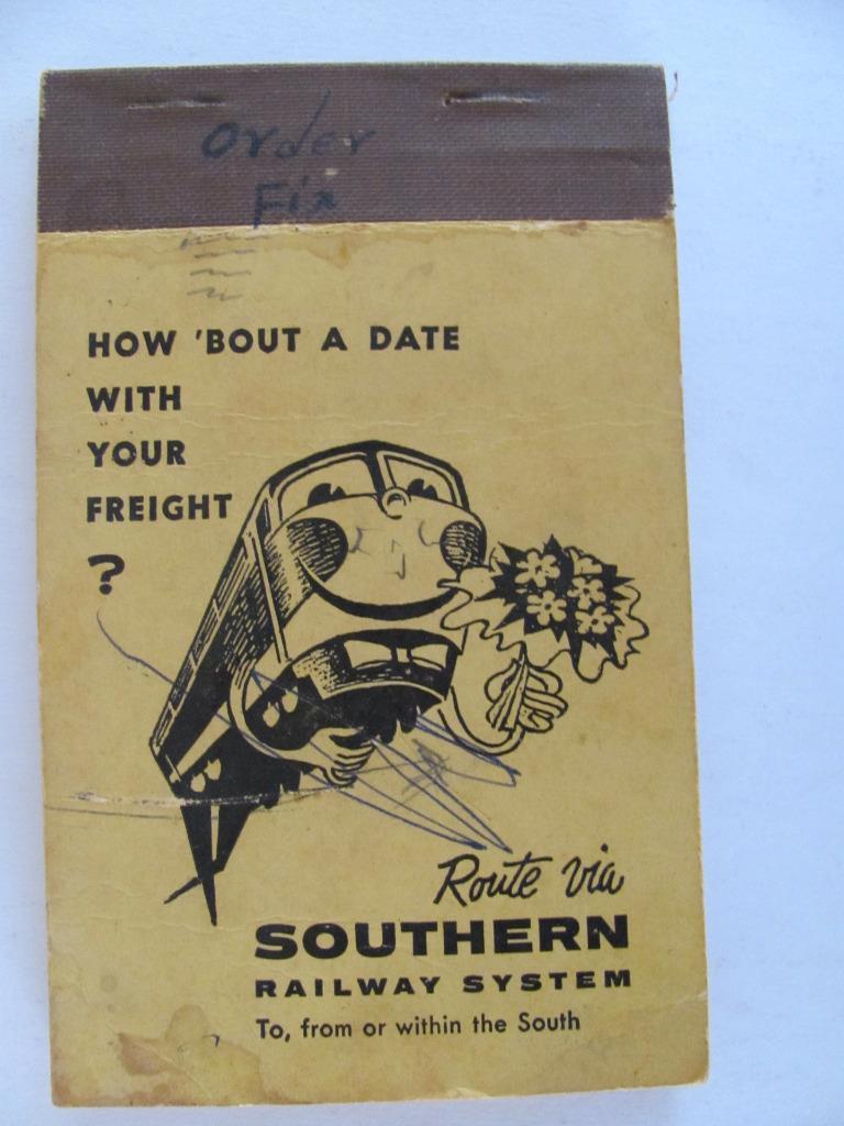 1959 Calendar Southern Railway System Freight Cars Shipping Note Pad Railroad