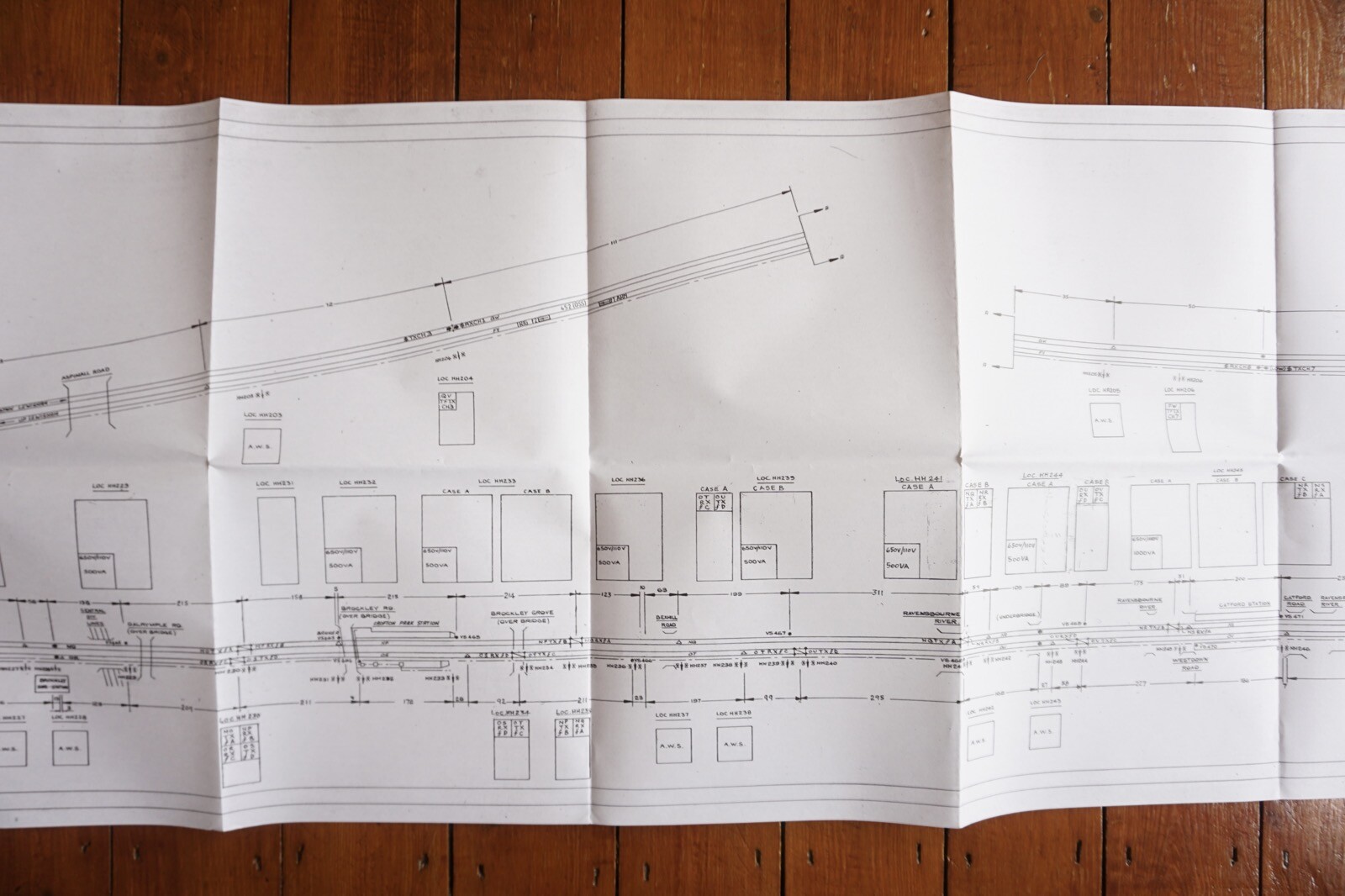 1983-92 Victoria Herne Hill Nunhead Catford British Rail Railway Track Plan Map