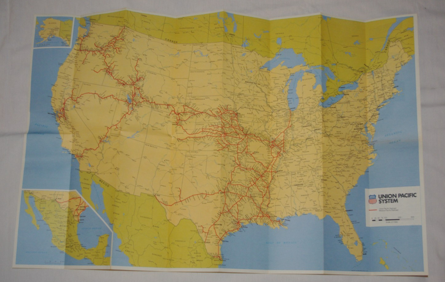 Union Pacific Railroad 1984 System Map