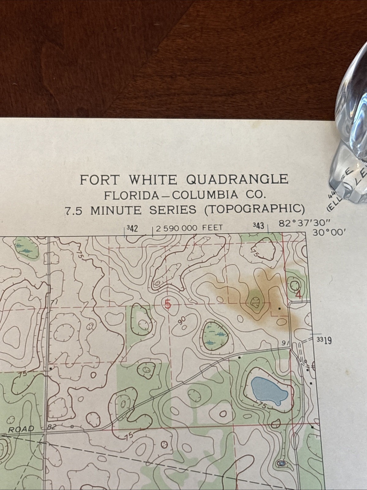 Vintage 1969 Fort White Florida US Geological Survey Map Seaboard Railway