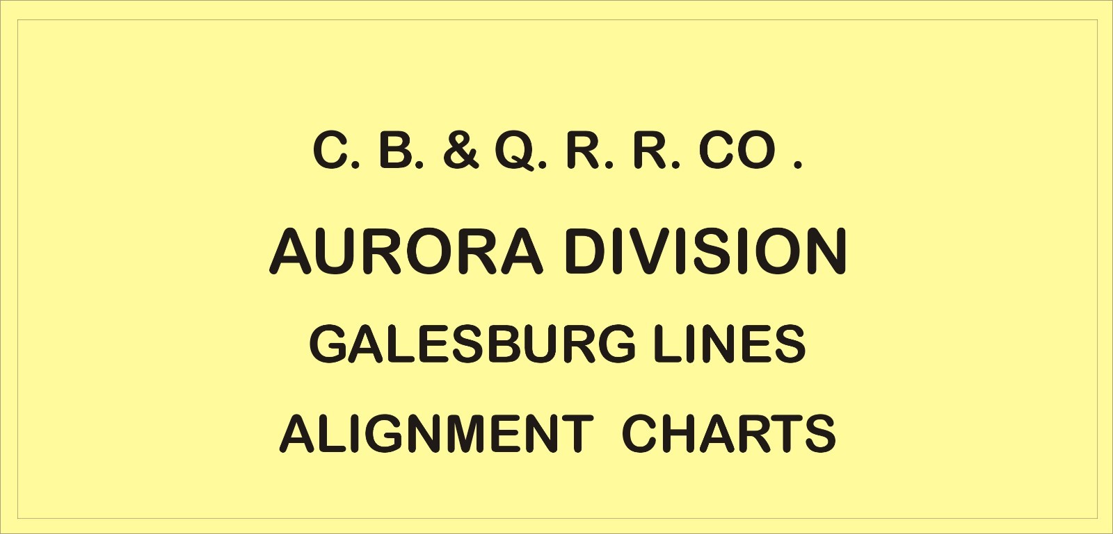 CB&Q RR Burlington Route 1967 Galesburg Line Track Chart PDF Pages on DVD