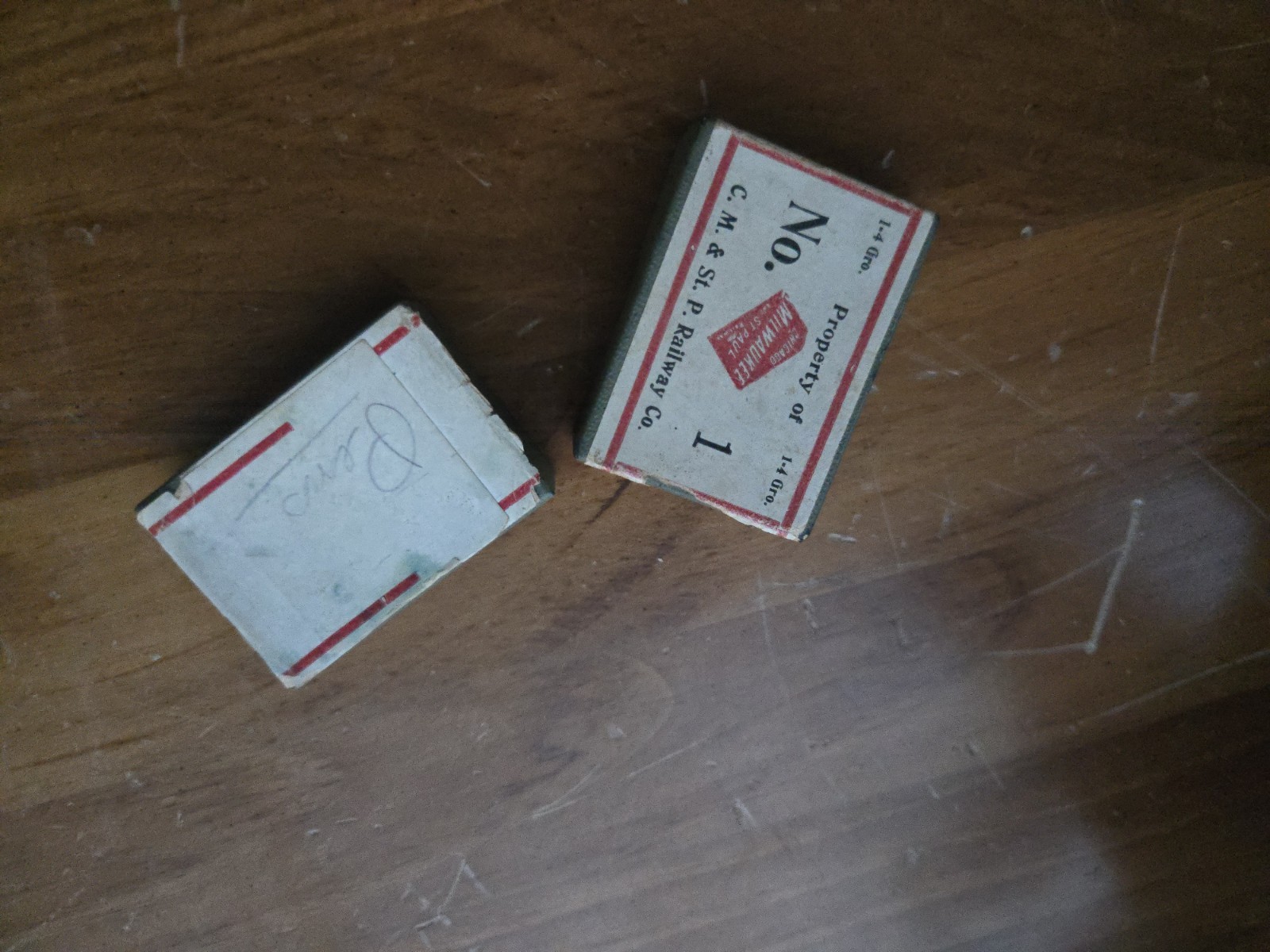 Antique? Vintage Original Chicago Milwaukee St. Paul RR Cardboard Box