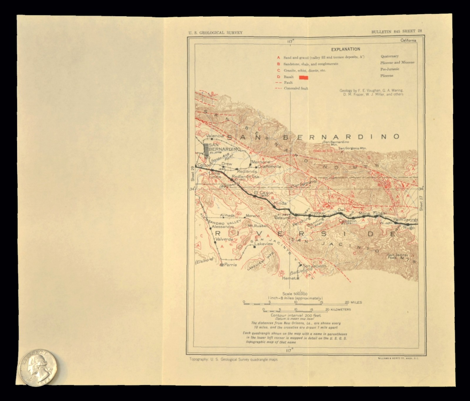 Southern Pacific Railroad Map San Bernardino California Redlands Beaumont Colton
