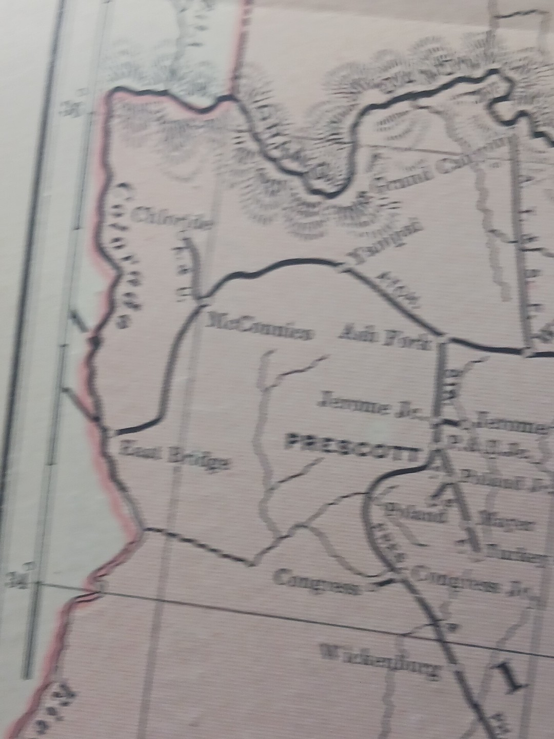 ~1904 Railroad Map UTAH Colorado ARIZONA New Mexico All Lines & Depots 11″x9″