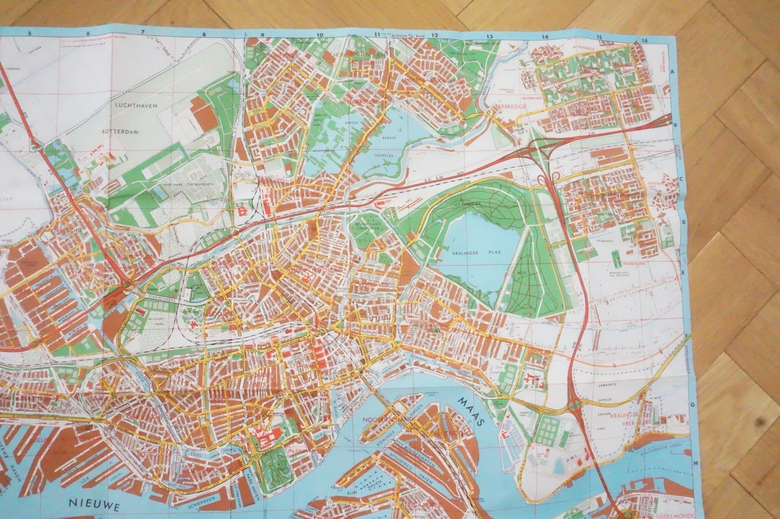 Rotterdam Holland Netherlands Metropool Tram Bus Railway Route Map