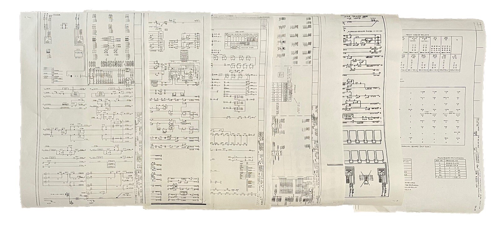 Twenty Original Pacific Railroad Company Engineering Blueprints / Maps