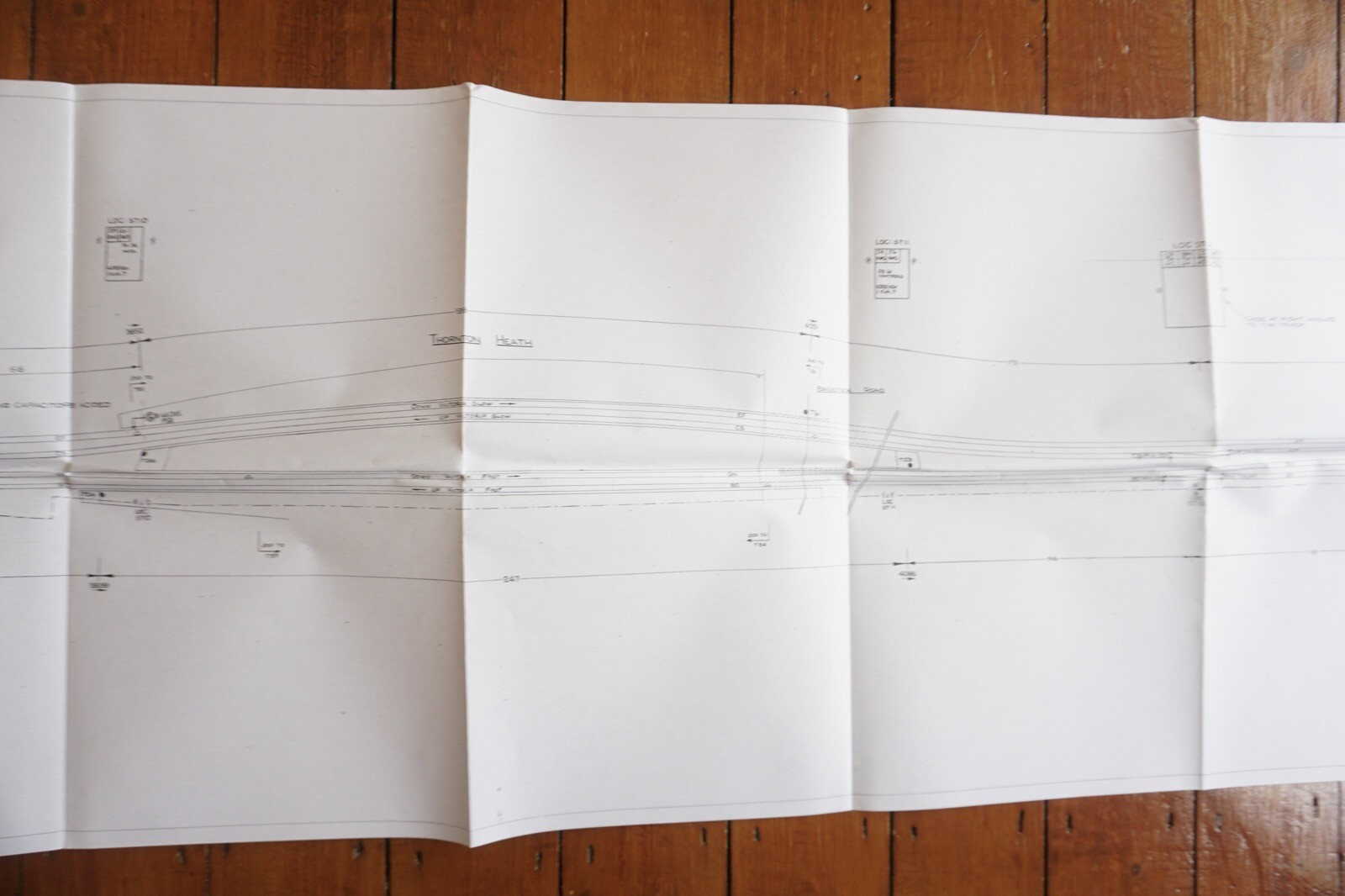 1984 Three Bridges Selhurst British Rail Railway Track Plan Map Southern Region