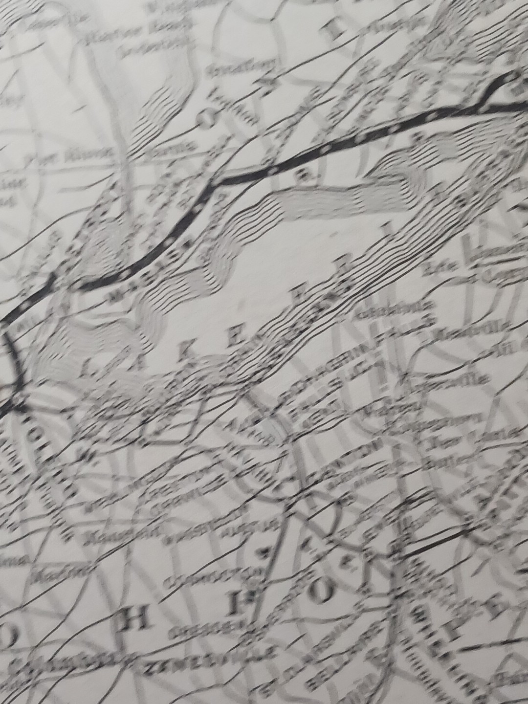 ~1910 Antique Train Map WABASH SYSTEM all Railroad Lines Stations Marked