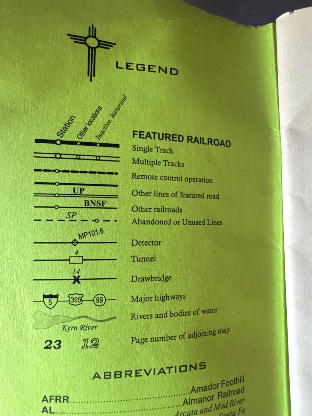 2005 California Railroad Map Pocket Guide. All The State Including Station Index