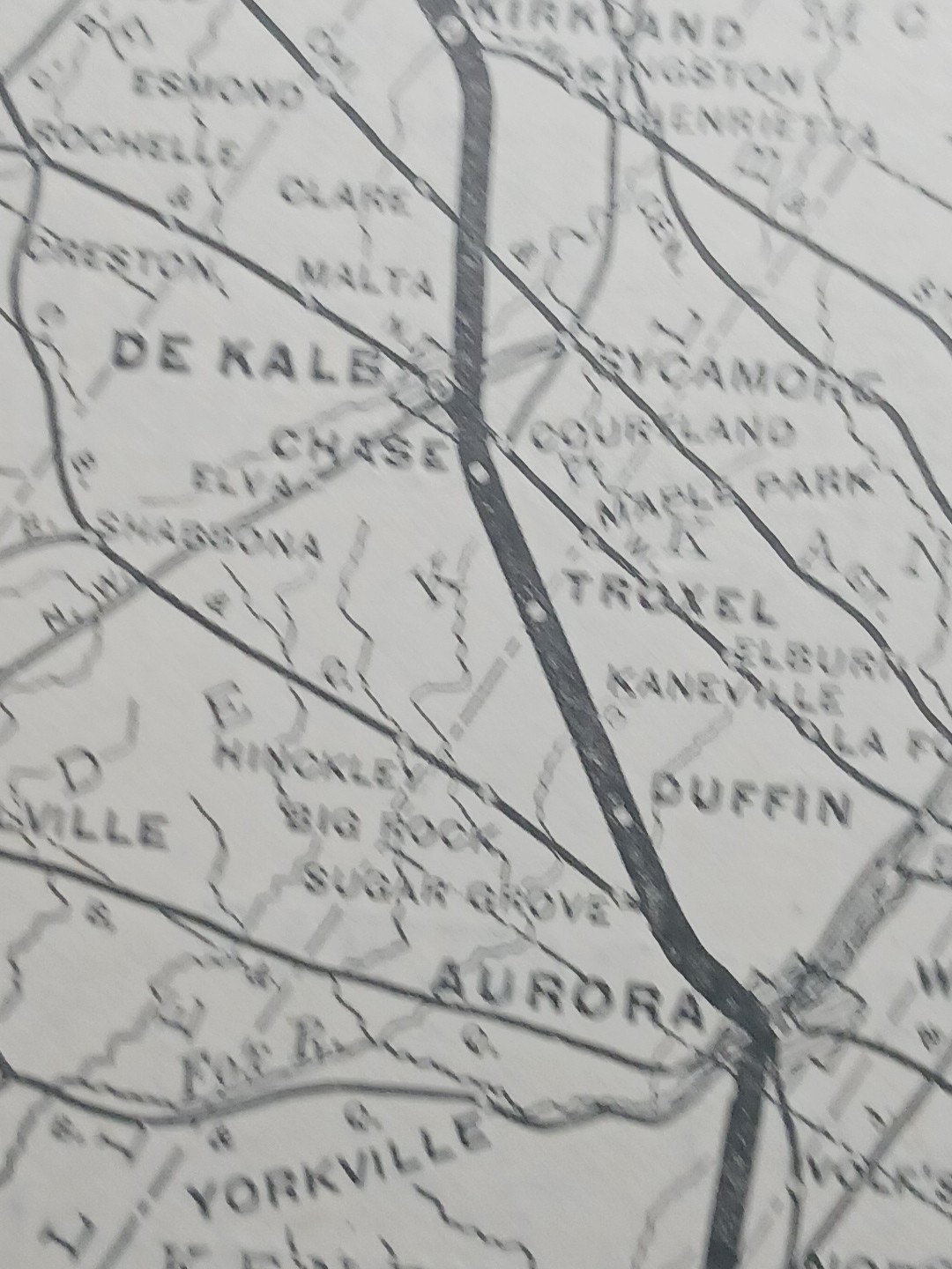 ~1904 Train Route Map ILLINOIS IOWA & MINNESOTA RAILWAY all railroad lines